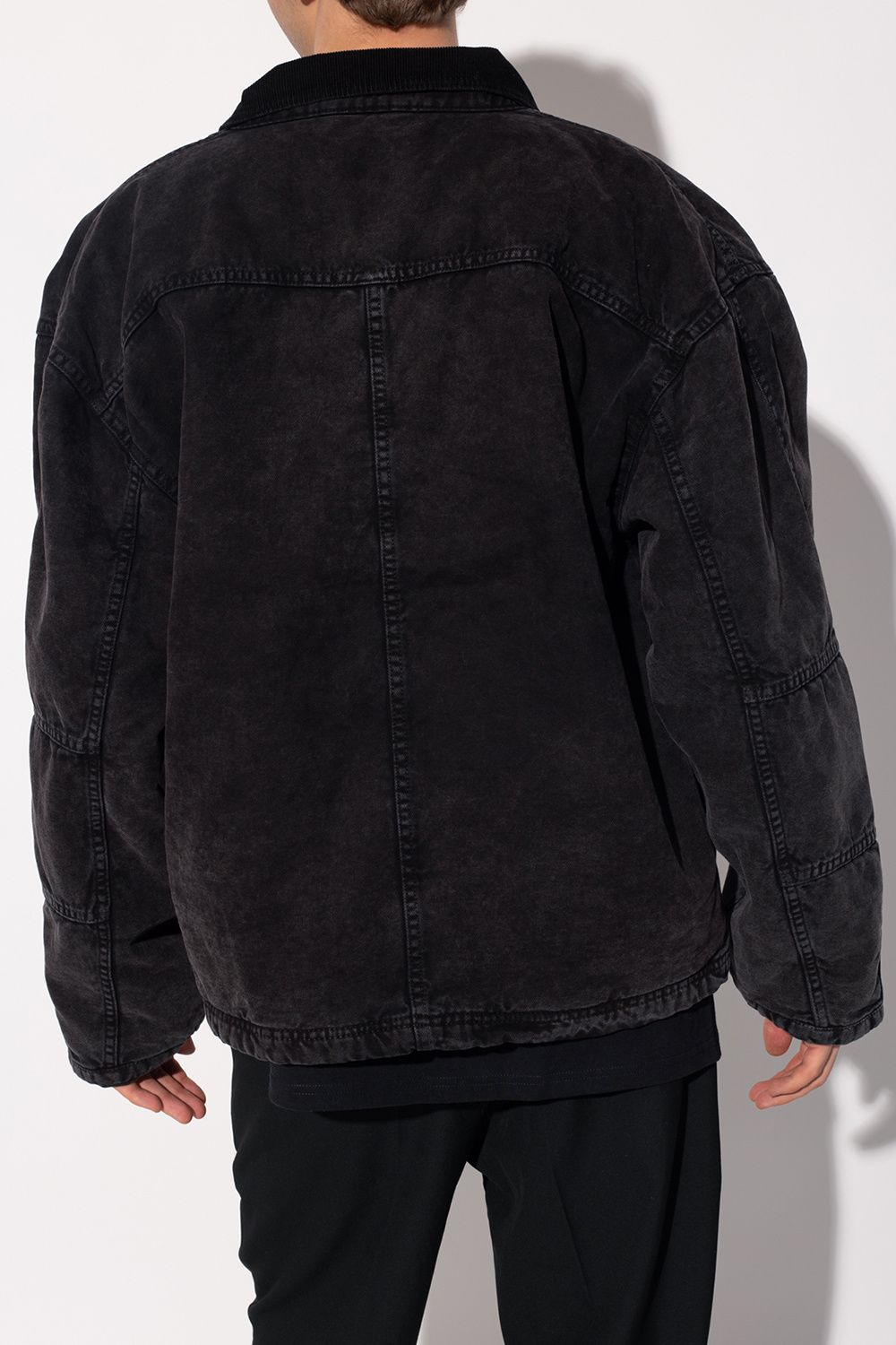Ce t-shirt bleu de - Denim jacket with logo Stussy